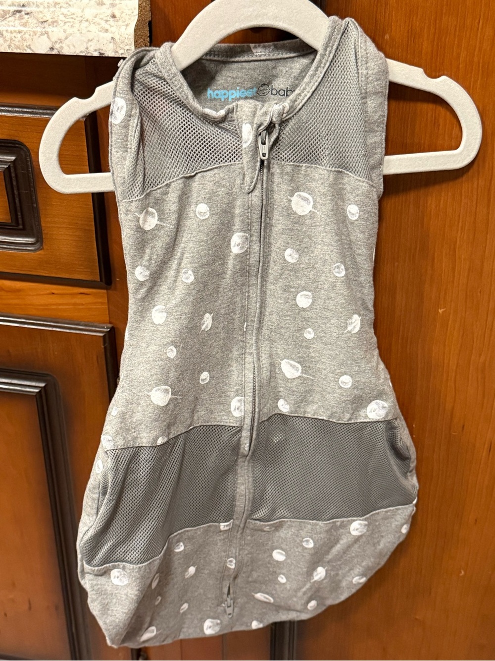Happiest Baby Grey Space Sleepea Sack - Mesh Panels